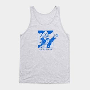 Art of a meme, Peace Was Never An Option in blue ink Tank Top